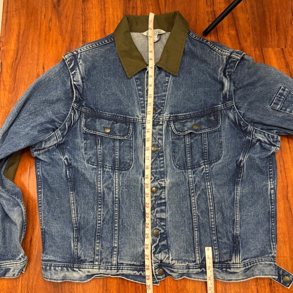 Dakota Vintage Denim Jacket Zip Off Sleeves Size XL - Picture 11 of 12